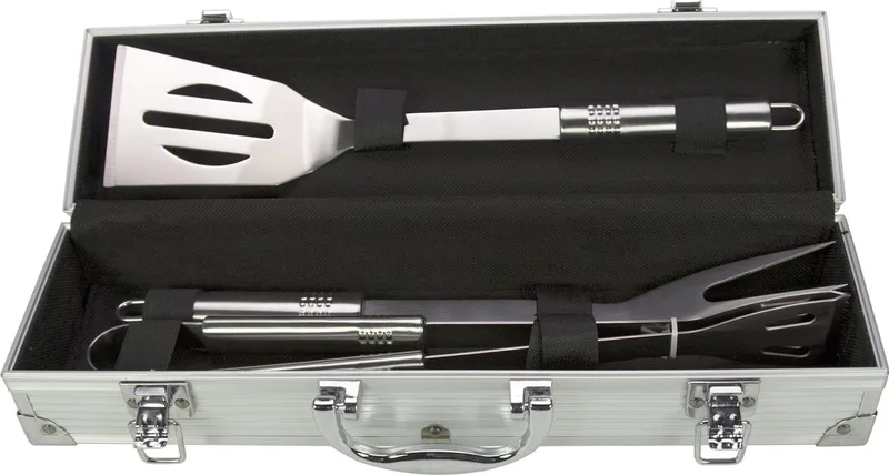BBQ set 4-delig RVS de Luxe by Gusta in Silver – product photo