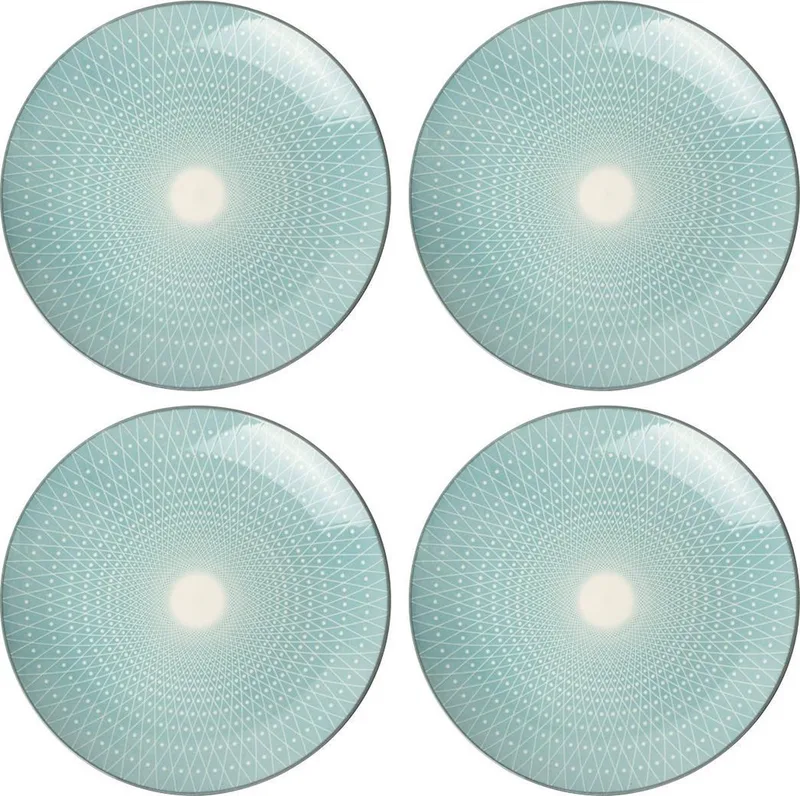 Bord Ø 20cm Mandala - set 4 stuks by Gusta in Blue – product photo