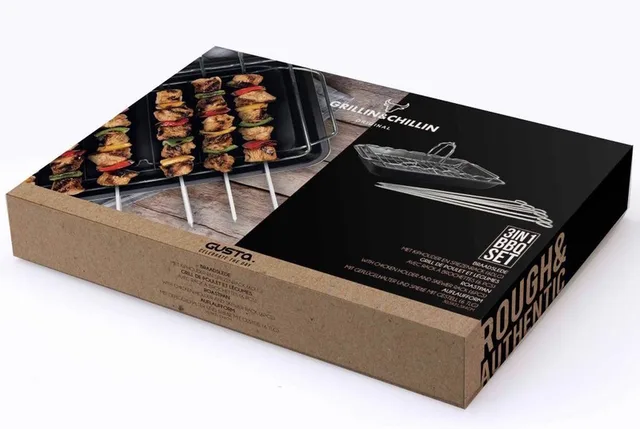 Braadpan voor op de barbecue 3-in-1 - bbq accesoires