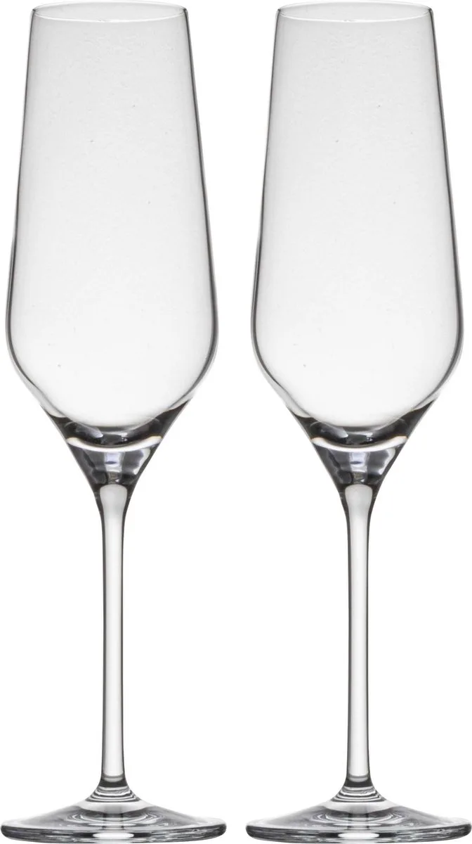 Champagneglazen 'Gastronomia' (Set van 2) van Gusta in Transparant – productfoto