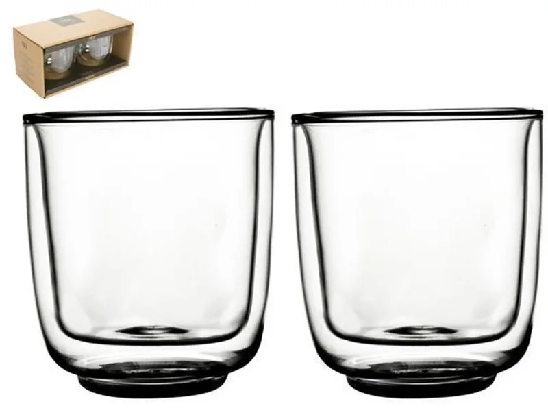 Fika Dubbelwandig Glas 250ml set 2 stuks by Gusta in Transparent – product photo