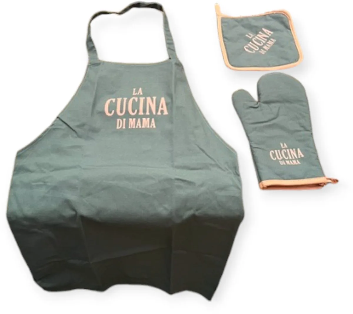 Keukentextiel - Schort - Ovenwant - Pannenlap - Giftset - Cadeau van Gusta in Meerkleurig – productfoto