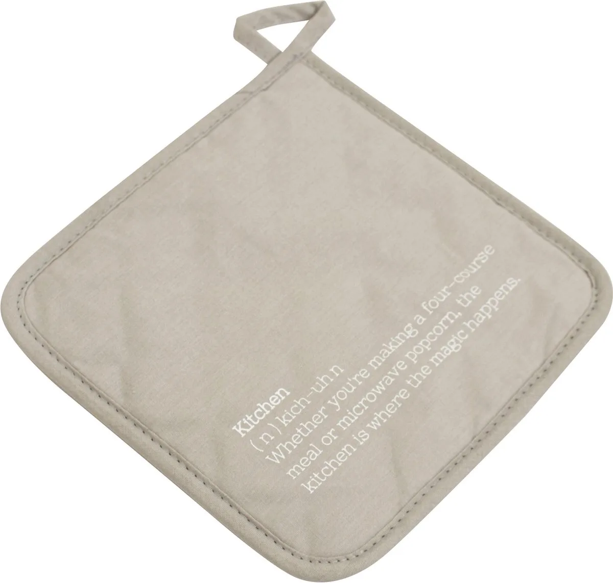 Pannenlap 20x20cm Lichtgrijs van Gusta in Hout – productfoto