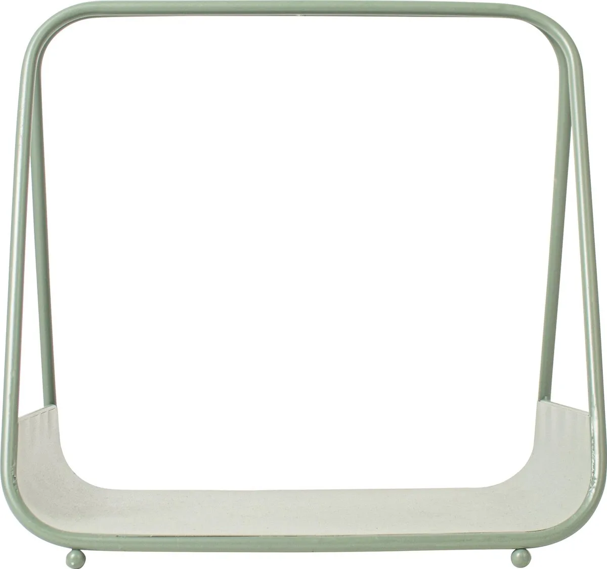 Plateau - Metaal - met Handvat - 29,5x23x29cm von Gusta in Grün – Produktfoto