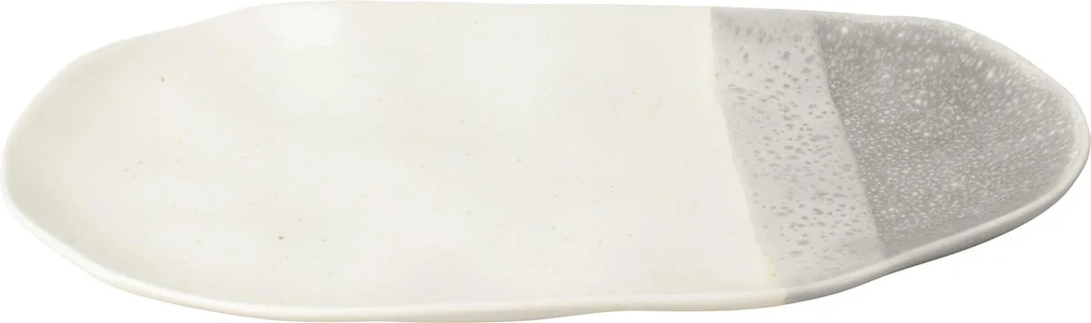 Porseleinen Serveerbord Ovaal by Gusta in Grey – product photo