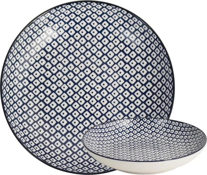 Schaal JAPANESE - OUT OF THE BLUE - ø 215 cm by Gusta in White, Blue – product photo