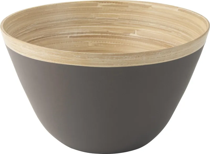 Schaal ø25x15cm Bamboe by Gusta in Grey – product photo