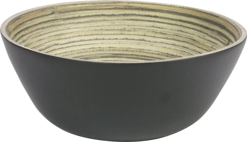 Schaal ø26x12cm Bamboe by Gusta in Black – product photo