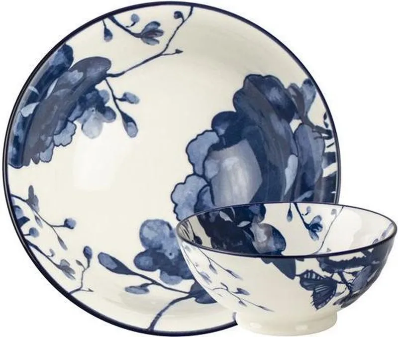 Schaal PEONY - OUT OF THE BLUE - ø12 cm by Gusta in Hout – product photo
