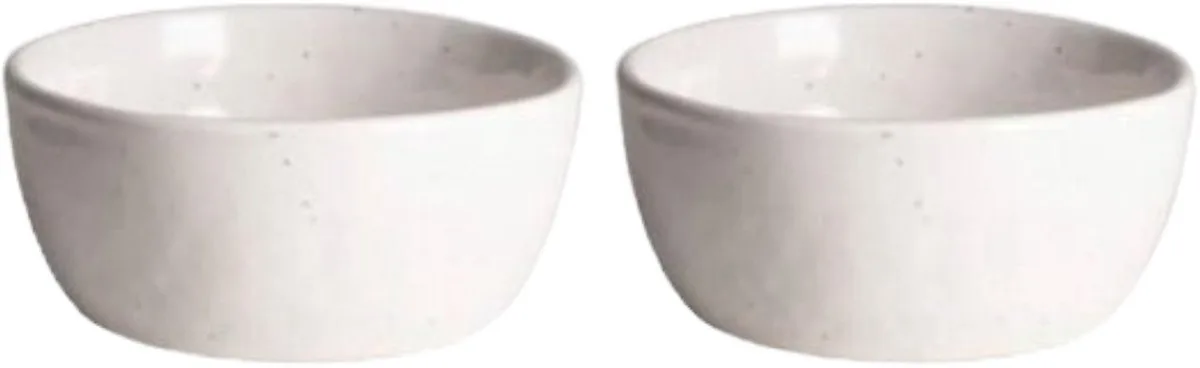 Schaaltjes 'Freckle' set van 2, Ø 10cm) - keramiek van Gusta in Wit – productfoto