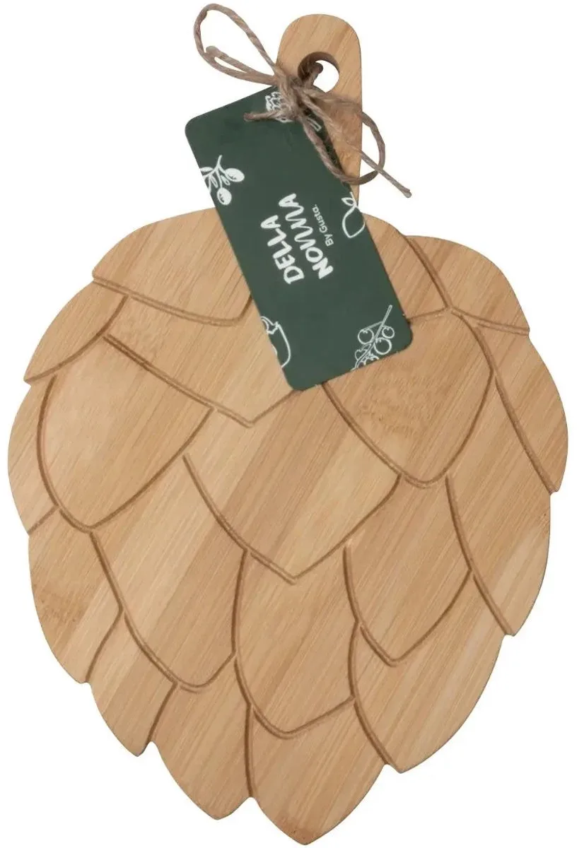Serveerplank Della Nonna Artisjok bamboe 28x19x2cm von Gusta in Braun – Produktfoto