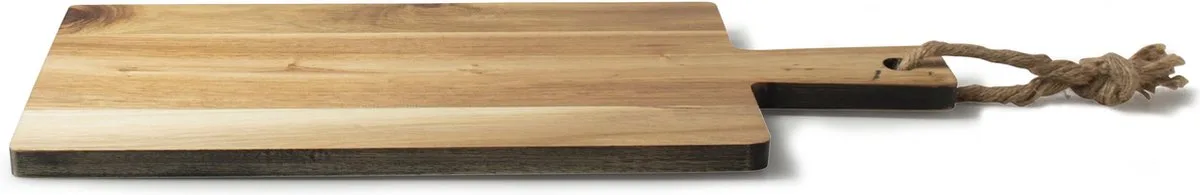 serveerplank zwart - Hout - 48x19cm by Gusta in Brown, Black – product photo