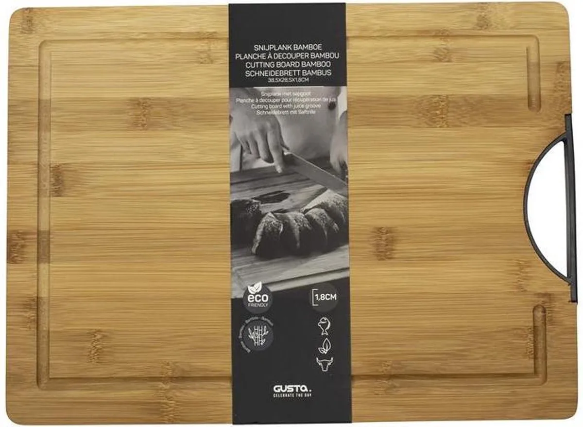 Snijplank - Serveerplank - 38,5x28,5cm van Gusta in Hout – productfoto
