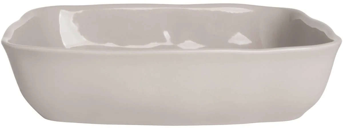 Sunday - Bumpy - Ovenschaal - 25.5x20.5x6cm van Gusta in Beige – productfoto