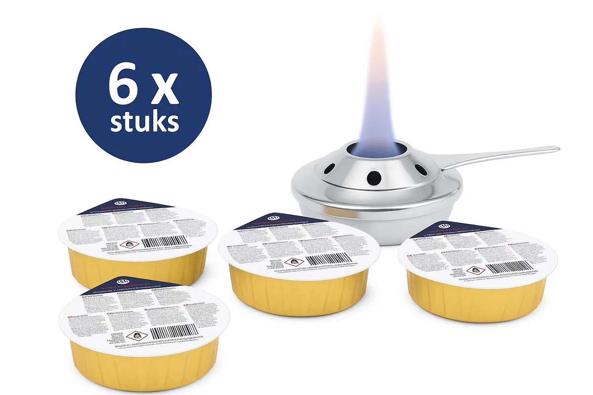 2 sets Hendi Brandpasta (2 sets a 3 cups = 6 cups) - Brandgel voor fondue brander / Gourmet - Voordeelverpakking - 12 uur brandduur von Hendi – Produktfoto