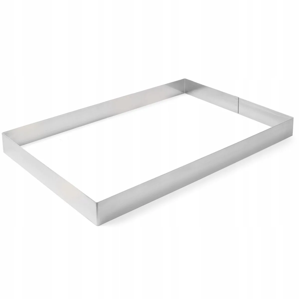 Bakvorm - Roestvrij Stalen Rant - 385x285mm - 60mm Hoog by Hendi in Silver – product photo