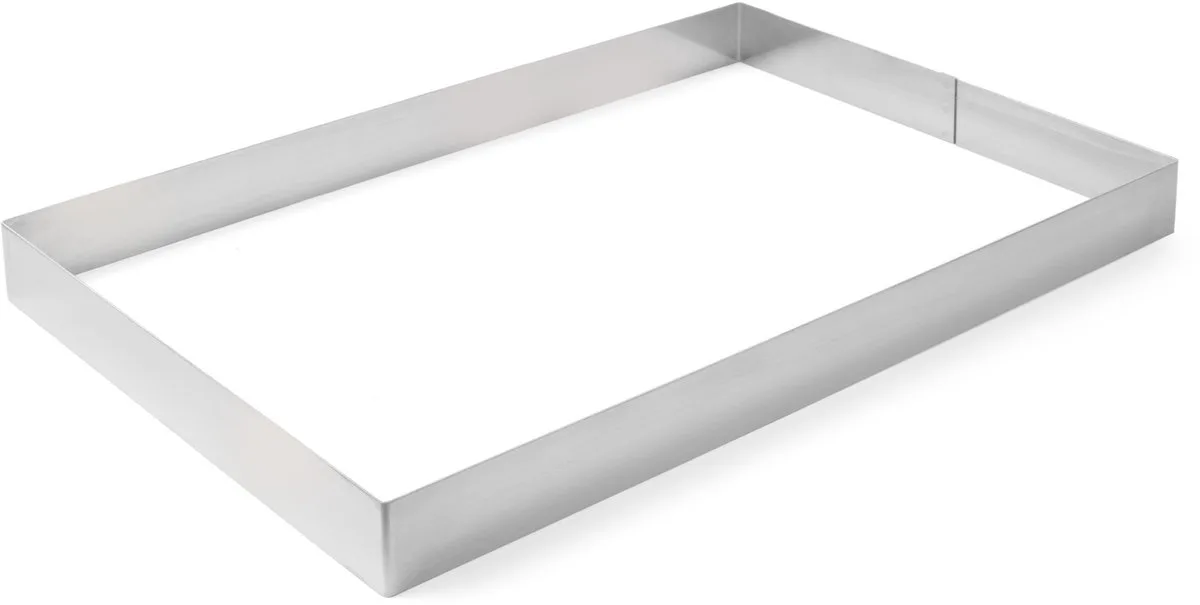 Bakvorm - Roestvrijstalen Rechthoekig - 585x385x50mm - 1.5mm Dikte de Hendi en Stainless Steel – photo produit