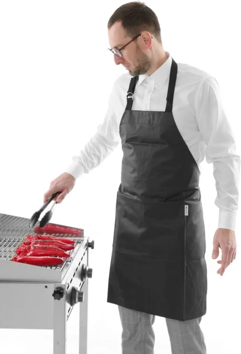 Barbecueschort – Vlamvertragend – Canvas – 810x660 mm van Hendi in Zwart – productfoto