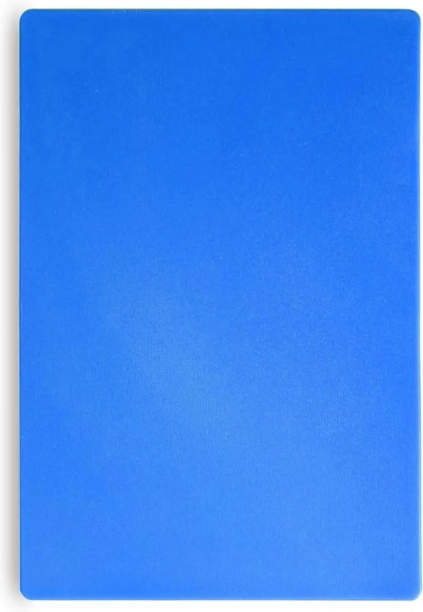 Blauwe snijplank – HACCP-gecertificeerd – HDPE kunststof – 450x300 mm – vaatwasserbestendig van Hendi in Blauw – productfoto