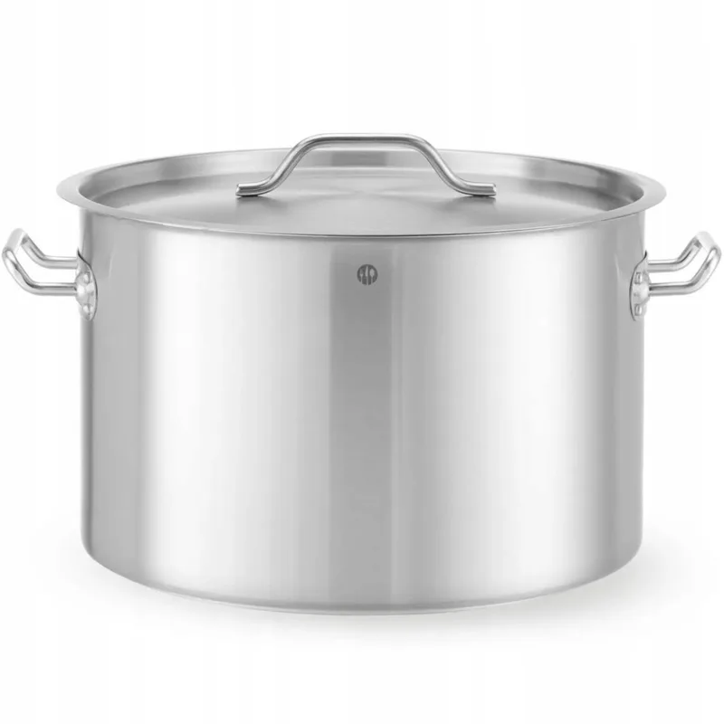 Budget Line Kookpan 32L, Ø40x26cm, Inclusief Deksel de Hendi en Argent – photo produit