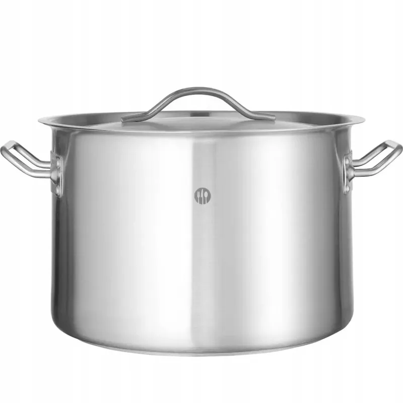 Budget Line Kookpan met Deksel - 14L, RVS, Inductie Geschikt by Hendi in Silver – product photo