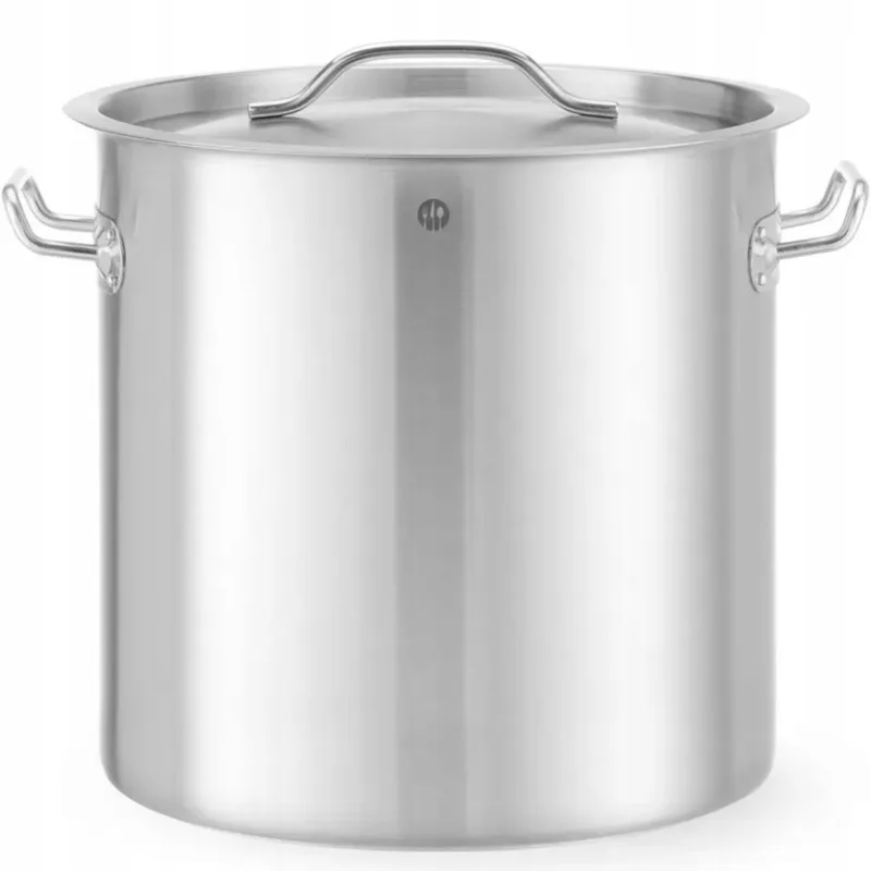 Budget Line Kookpan met Deksel - 21L - RVS - Ø30x30cm by Hendi in Silver – product photo