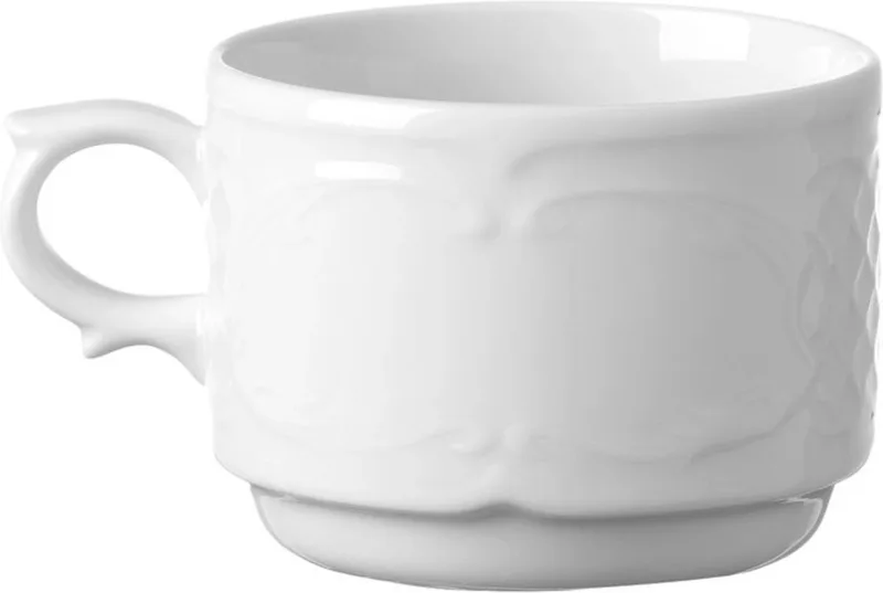 Cappuccinokop – Versterkte randen – Hotelporselein – 0,25L by Hendi in White – product photo