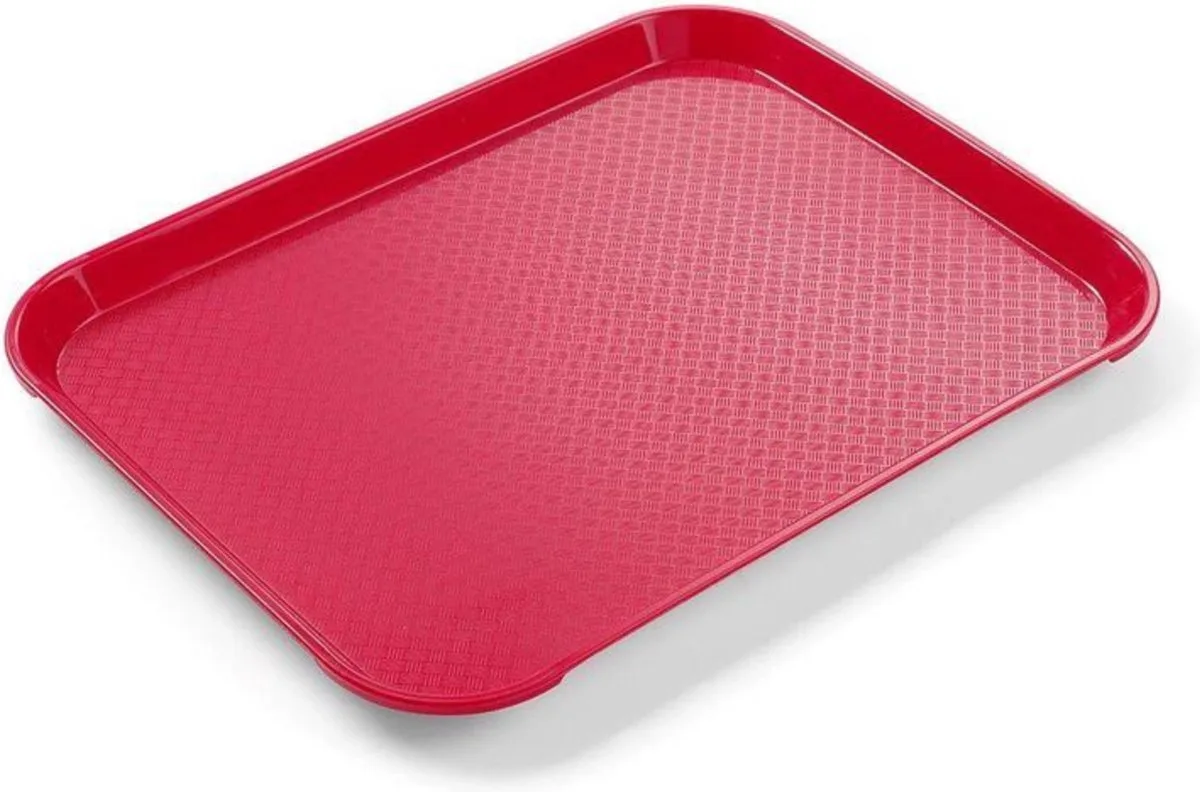 Compact fastfood dienblad – 265x345 mm – polypropyleen – niet vaatwasserbestendig de Hendi en Rouge – photo produit
