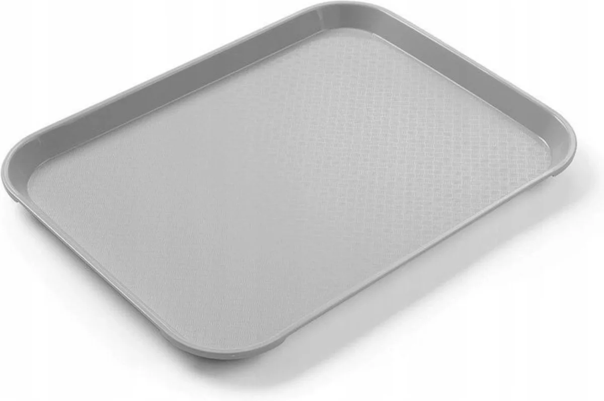 Compact fastfood dienblad – lichtgrijs – 265x345 mm – polypropyleen by Hendi in Grey – product photo
