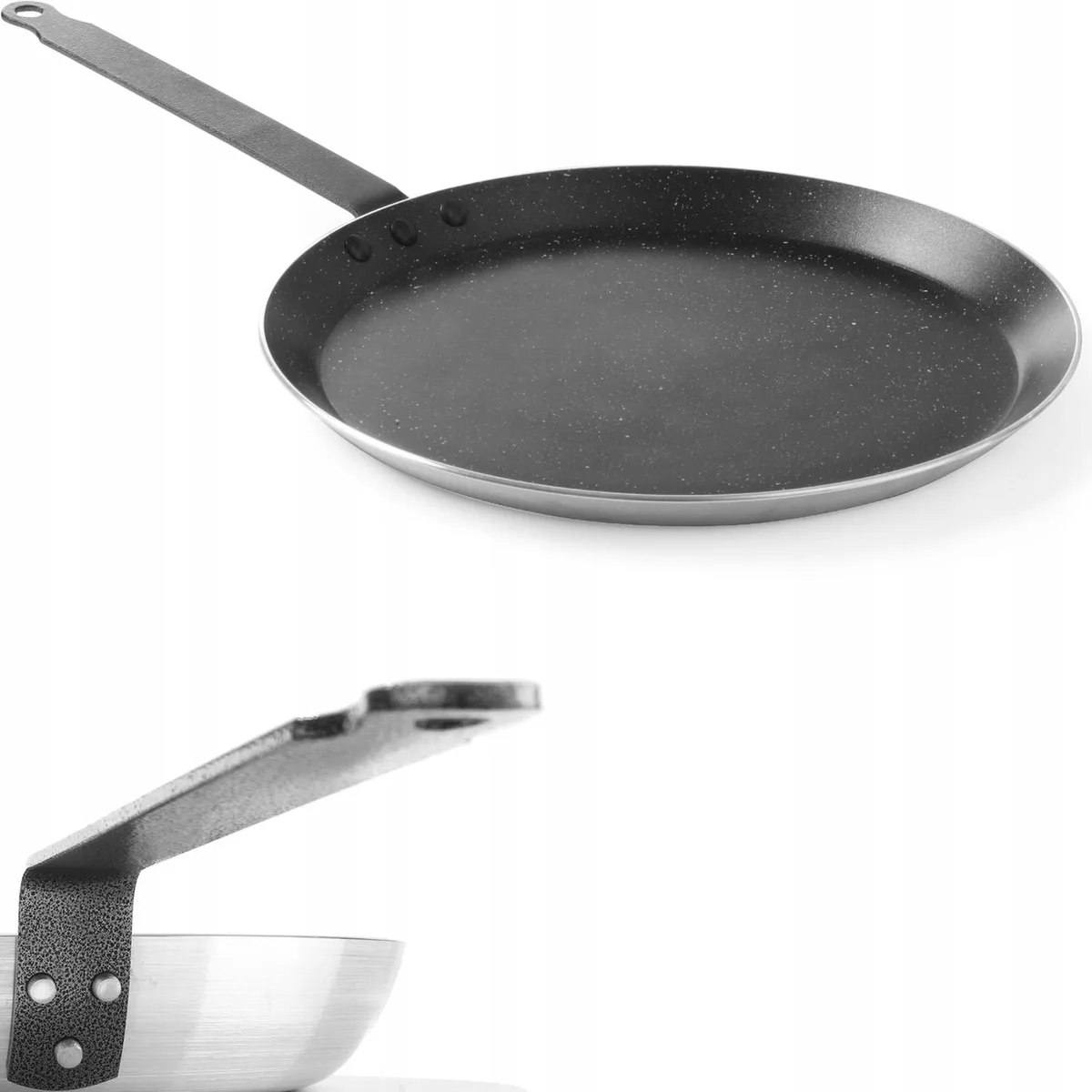 Crêpe Pan Ø 28 cm - Marmor Coating, Geschikt voor Inductie van Hendi in Zwart – productfoto