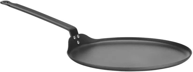 Crêpepan – Carbon staal – Ergonomische handgreep – 520x282 mm – Voor alle warmtebronnen von Hendi in Weiß – Produktfoto