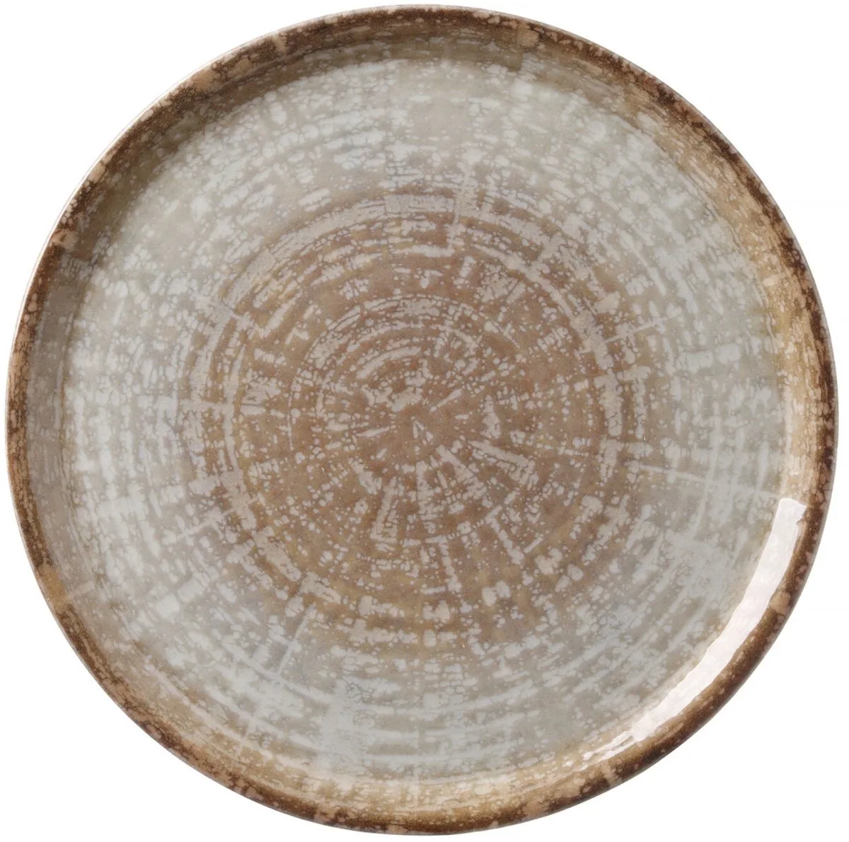 Crete Serie - Porseleinen Pizzabord - 330mm - Vaatwas- en Magnetronbestendig van Hendi in Zwart – productfoto
