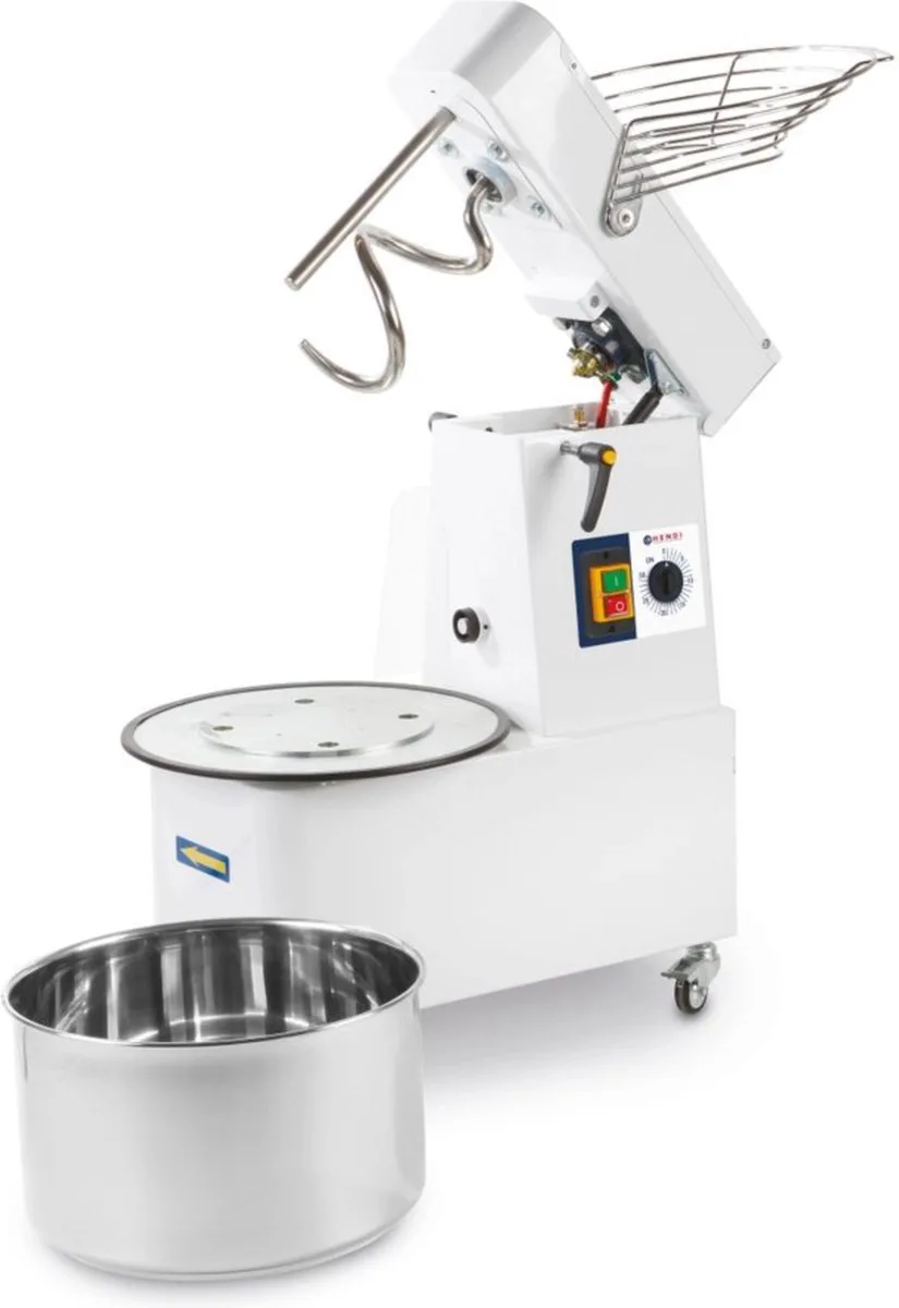 Deegmachine – kantelbare kop – verwijderbare mengkom – 35 kg/u – 10L fra Hendi i Hvid – produktbillede