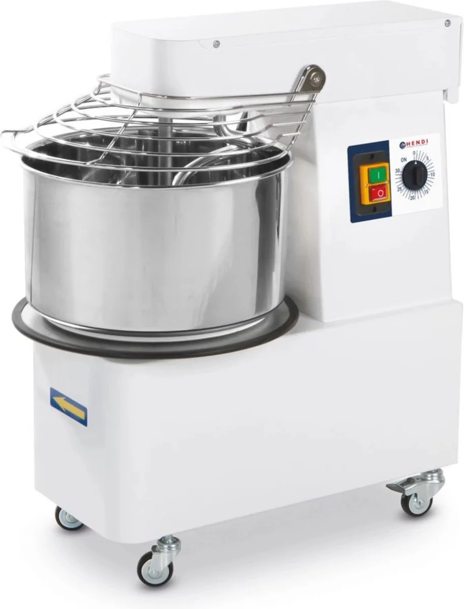 Deegmachine – vaste kop en mengkom – 35 kg/u – 10L – 230V/370W – 240x590x575 mm de Hendi en Blanc – photo produit