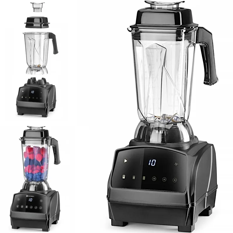 Digitale bar blender – 2,5L – 3 snelheden – Pulse functie by Hendi in Black – product photo