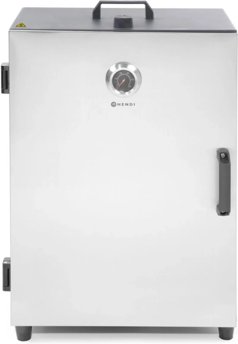 Elektrische rookoven – roestvast staal – instelbare temperatuur – 3 roosters – 540x380x725 mm von Hendi in Rvs – Produktfoto