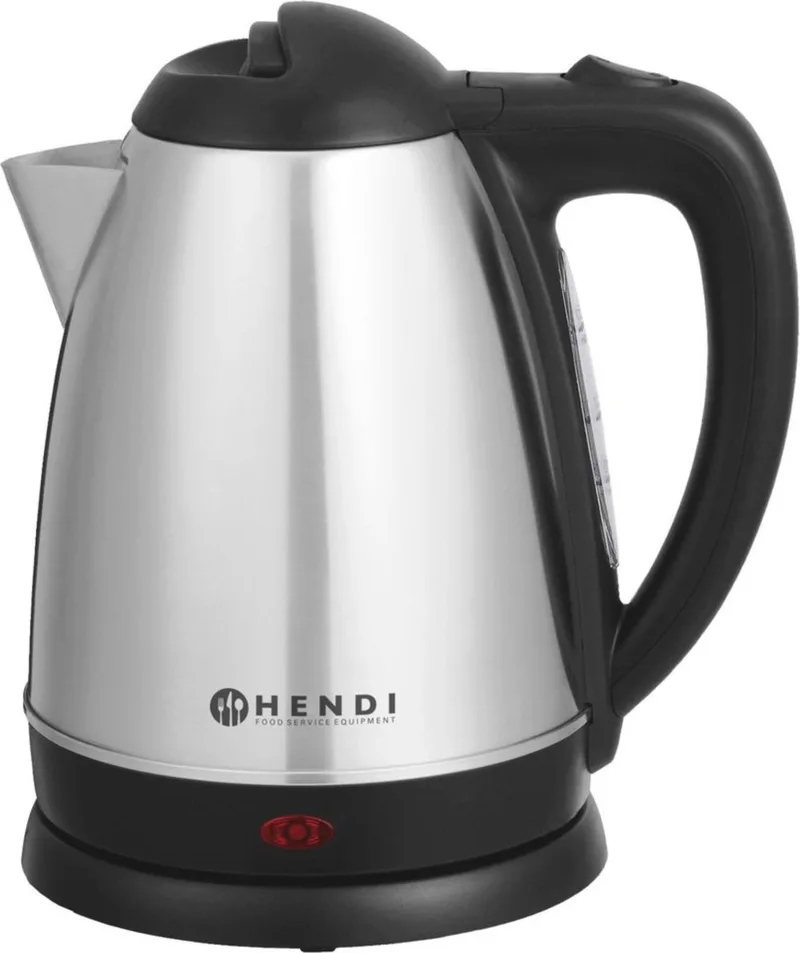 Elektrische waterkoker – 1,8L – roestvast staal – 2150W – automatische uitschakeling by Hendi in Rvs – product photo