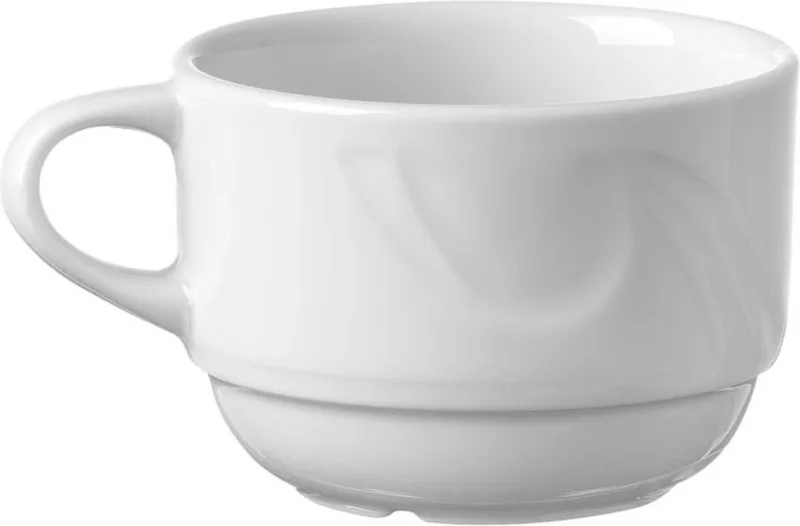 Espressokopje – Versterkte randen – Hotelporselein – 0,09L – Ø64mm von Hendi in Weiß – Produktfoto