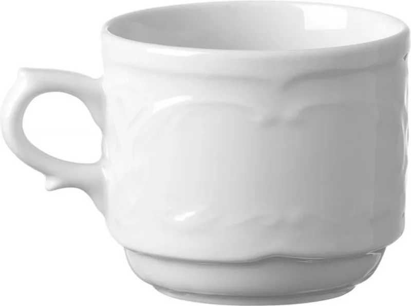 Espressokopje – Versterkte randen – Hotelporselein – 0,12L de Hendi en Blanc – photo produit