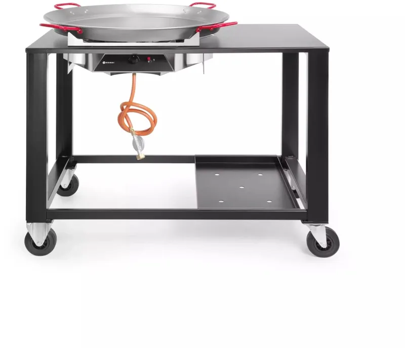 Fiesta XL - Gasbarbecue - Paella & Showcooking - Ø 800 mm - Mobiel & Veilig by Hendi in Rvs – product photo