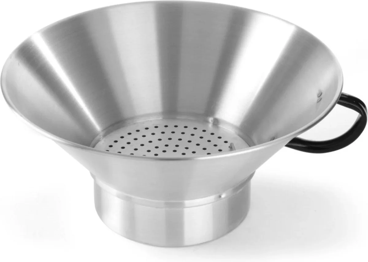 Frituurvergiet – vaste bodem – uitneembare zeef – Ø 400 mm – H 170 mm van Hendi in Aluminium – productfoto
