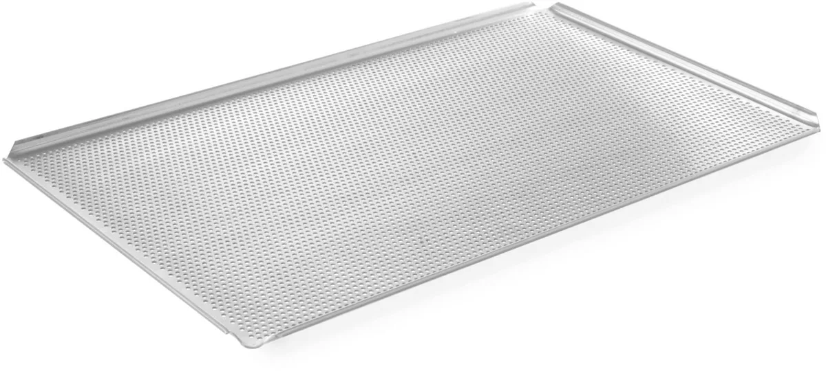 Geperforeerde Bakplaat GN1/1 Aluminium met 4 Randen van Hendi – productfoto