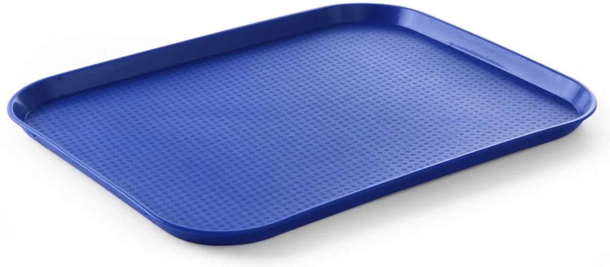 Groot fastfood dienblad – 350x450 mm – polypropyleen von Hendi in Blau – Produktfoto