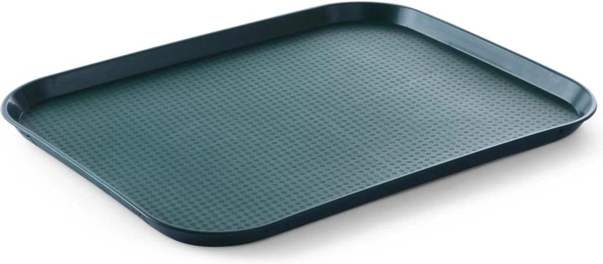 Grote fastfood dienbladen – 350x450 mm – polypropyleen från Hendi i Grön – produktbild