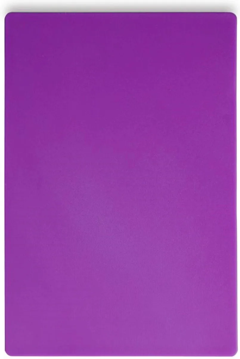 Grote paarse snijplank – HACCP-gecertificeerd – HDPE kunststof – 600x400 mm van Hendi in Paars – productfoto