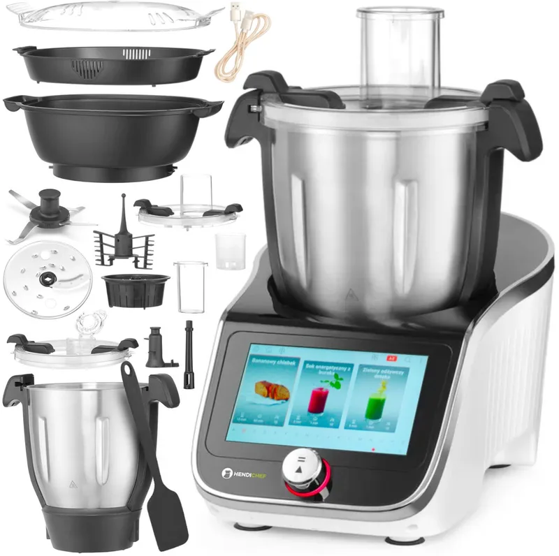 HendiChef IPC - Keukenmachine - 20 Functies - 4,5L - 1400W de Hendi en Blanc – photo produit