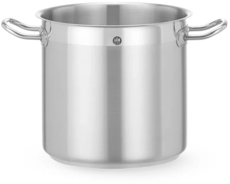 Hoge kookpan - rvs - zonder deksel - diameter 20 cm, 5,9 liter - voor alle warmtebronnen von Hendi in Staal, Silber – Produktfoto