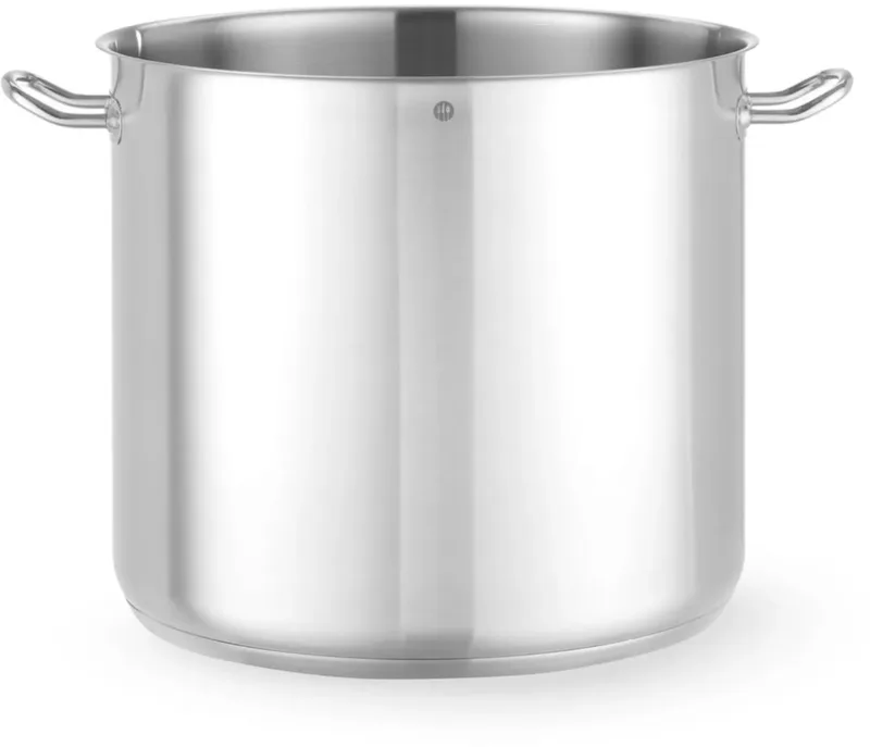Hoge rvs stoofpan, 45 l, diameter 40 cm, hoogte 36 cm, zilver, zonder deksel, inductie von Hendi in Weiß – Produktfoto