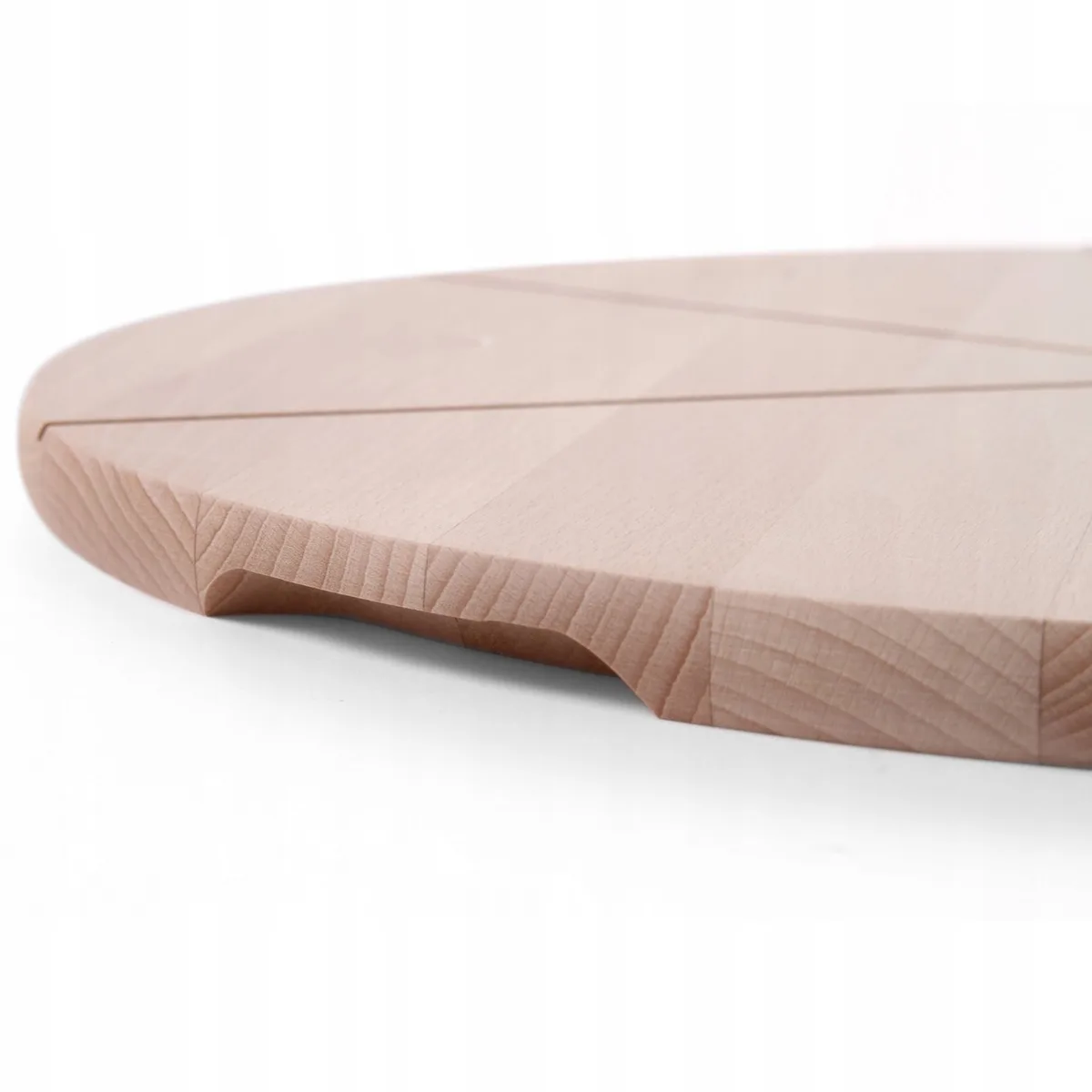 Houten Pizza Serveer- en Snijplank Rond 35cm met Handvat de Hendi – photo produit