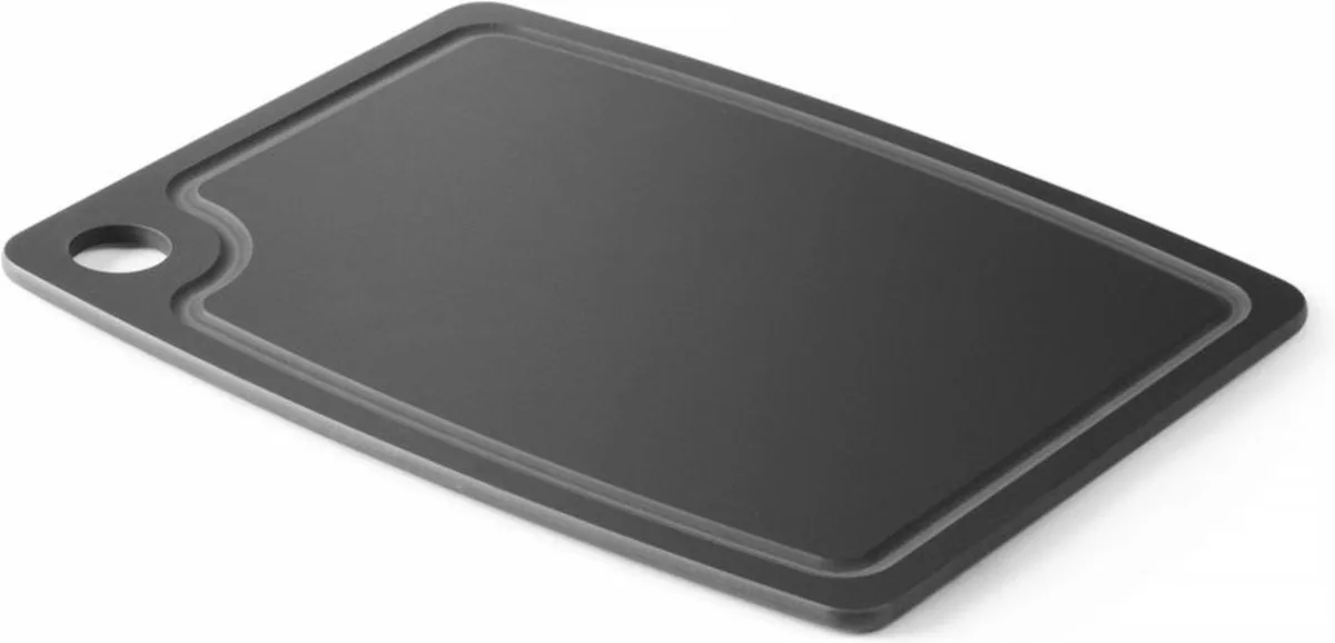 Houtvezel snijplank – non-slip – vaatwasmachinebestendig – 440x325x6 mm van Hendi in Zwart – productfoto